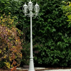Reverbere Kobe Blanc, 3 Lumieres