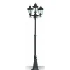 Reverbere Lutec Bristol Noir, 3 Lumieres