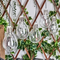 Set De Lampe Solaire Tiltil Led Acier Inoxydable, 5 Lumieres