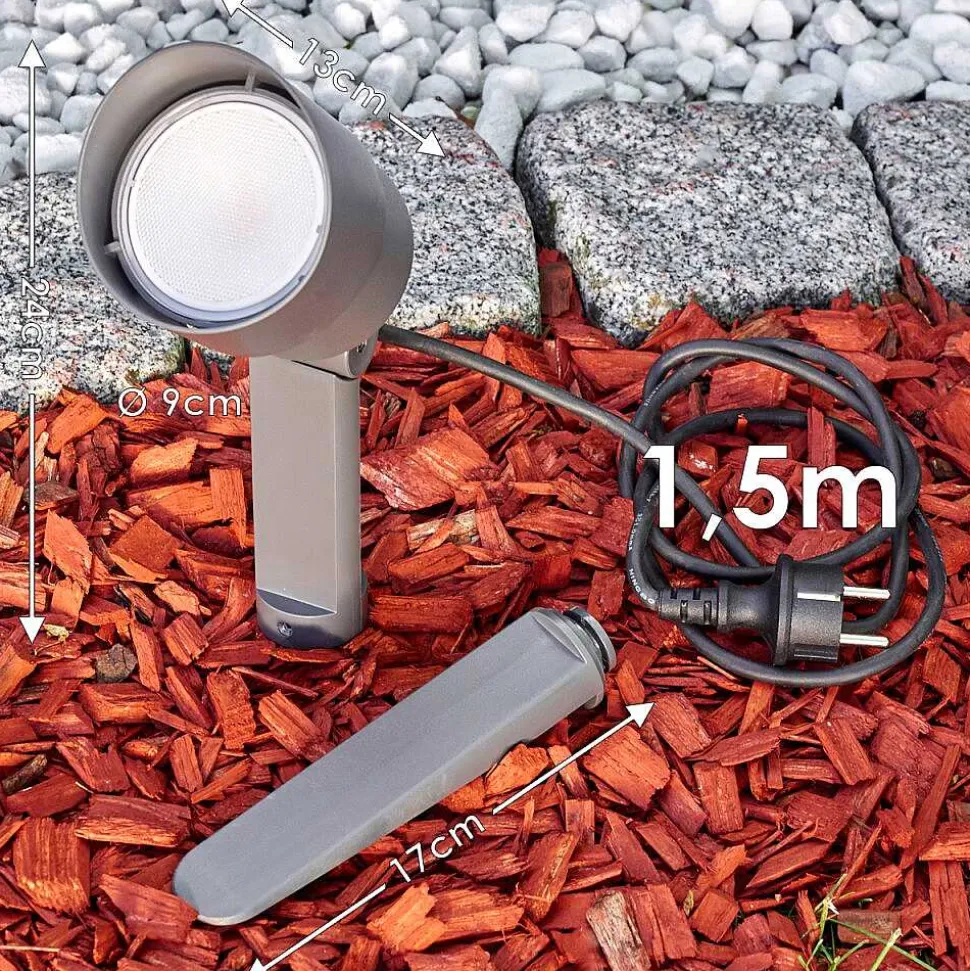Spot De Jardin Apenrader Led Anthracite, 1 Lumiere