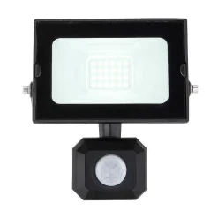 Spot De Jardin Globo Helga Led Noir, 1 Lumiere, Detecteur De Mouvement