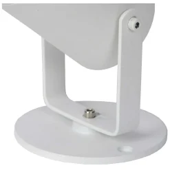 Spot De Jardin Lucide Taylor Blanc, 1 Lumiere, Detecteur De Mouvement