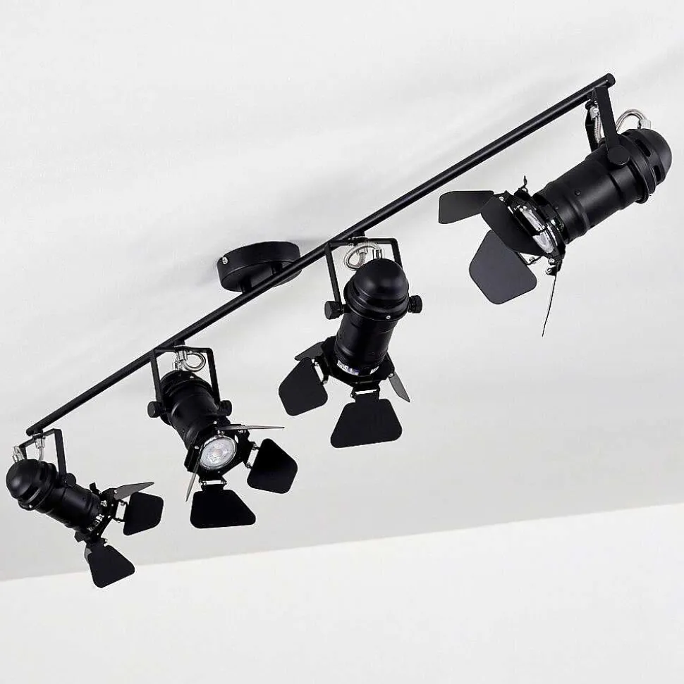 Spot De Plafond Lichinga Noir, 4 Lumieres