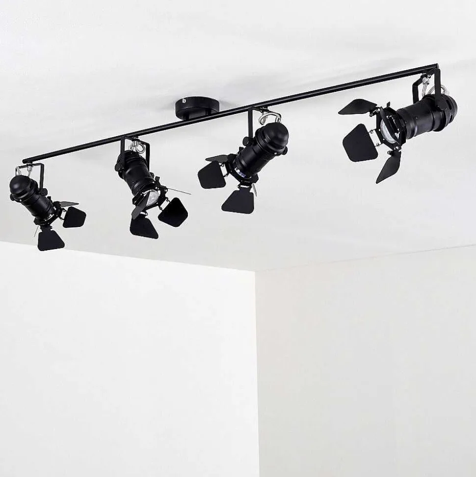 Spot De Plafond Lichinga Noir, 4 Lumieres