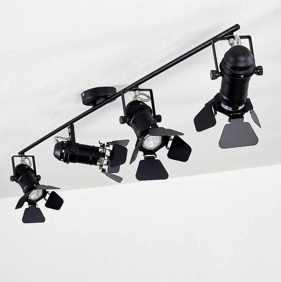 Spot De Plafond Lichinga Noir, 4 Lumieres