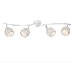 Spot De Plafond Lucide Tahar Blanc, 4 Lumieres