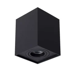 Spot De Plafond Lucide Tube Noir, 1 Lumiere