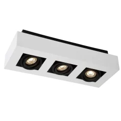 Spot De Plafond Lucide Xirax Led Blanc, 3 Lumieres