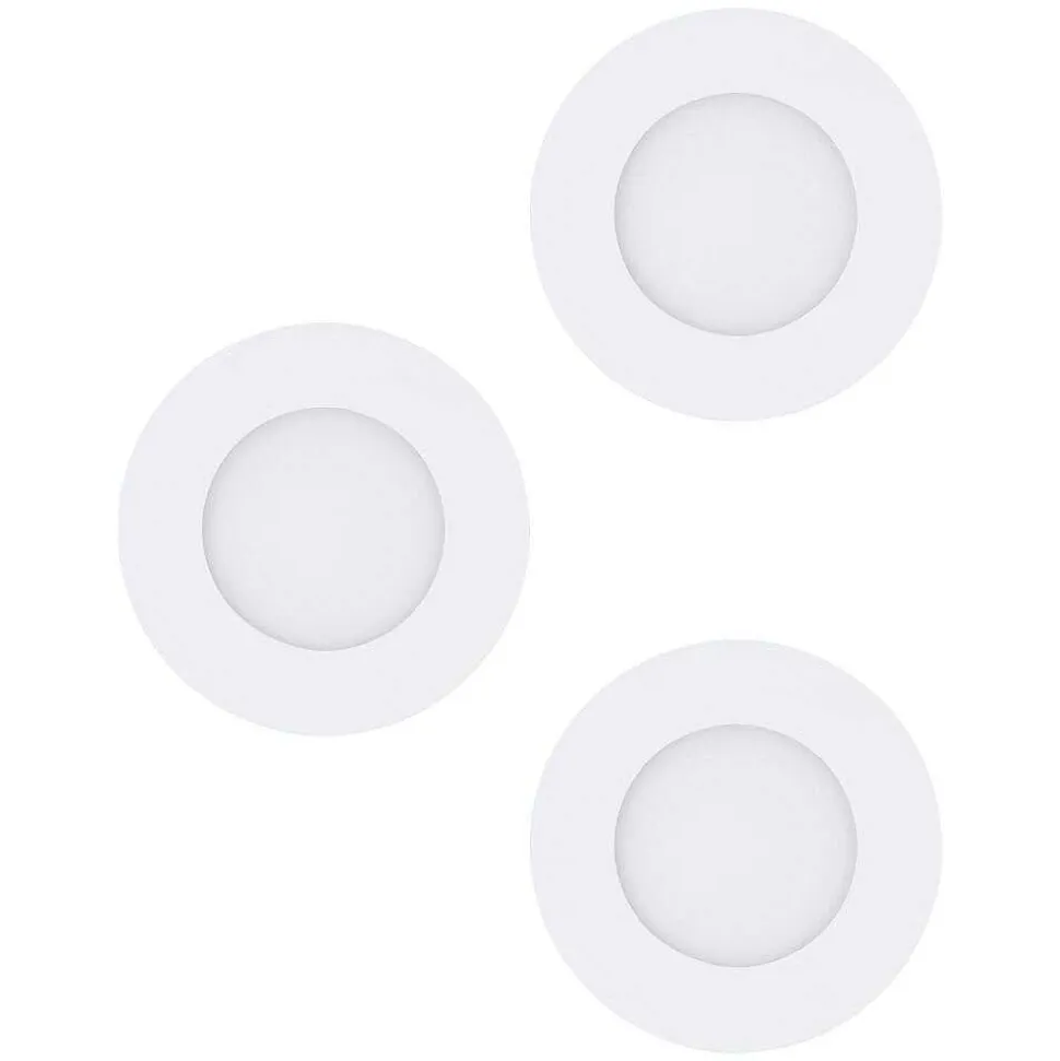 Spot Encastrable Eglo Fueva Led Blanc, 3 Lumieres