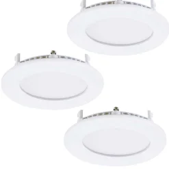 Spot Encastrable Eglo Fueva Led Blanc, 3 Lumieres