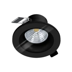 Spot Encastrable Eglo Salabate Led Noir, 1 Lumiere