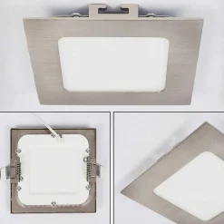 Spot Encastrable Finsrud Led Nickel Mat, 1 Lumiere