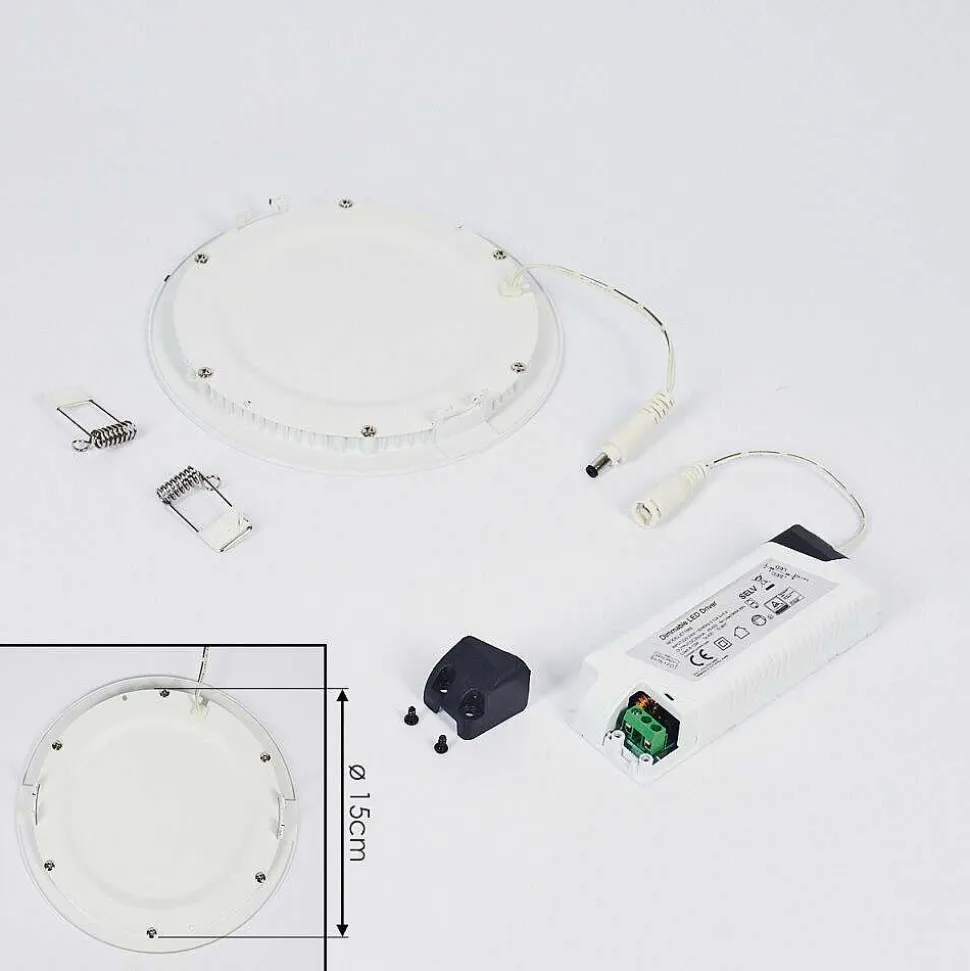 Spot Encastrable Finsrud Led Blanc, 1 Lumiere