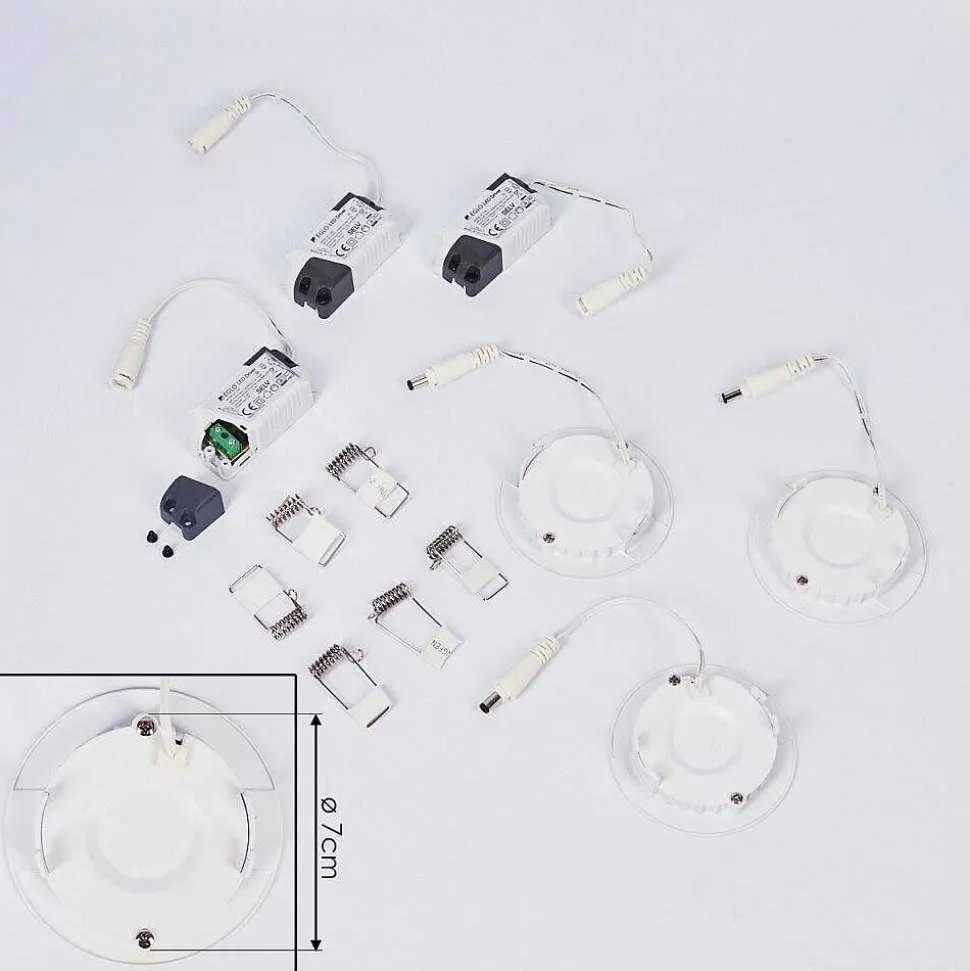 Spot Encastrable Finsrud Led Blanc, 1 Lumiere