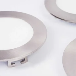 Spot Encastrable Finsrud Led Nickel Mat, 1 Lumiere