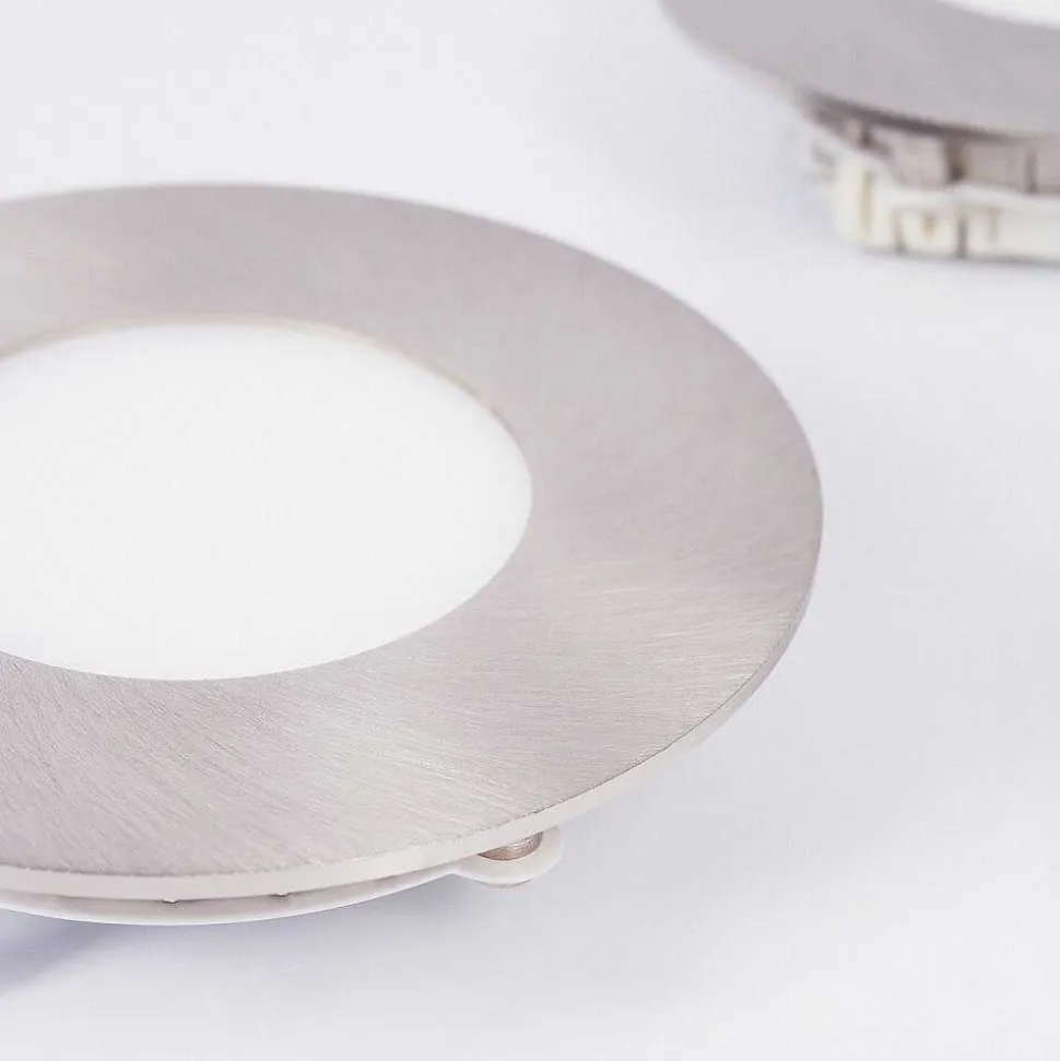 Spot Encastrable Finsrud Led Nickel Mat, 1 Lumiere