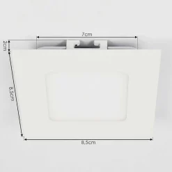 Spot Encastrable Finsrud Led Blanc, 1 Lumiere