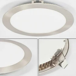 Spot Encastrable Finsrud Led Nickel Mat, 1 Lumiere