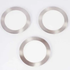 Spot Encastrable Finsrud Led Nickel Mat, 1 Lumiere, Telecommandes, Changeur De Couleurs