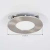 Spot Encastrable Finsrud Led Nickel Mat, 1 Lumiere