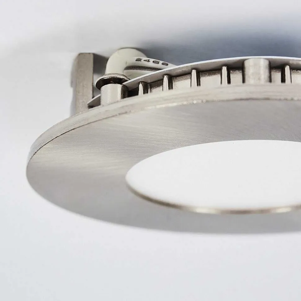 Spot Encastrable Finsrud Led Nickel Mat, 1 Lumiere