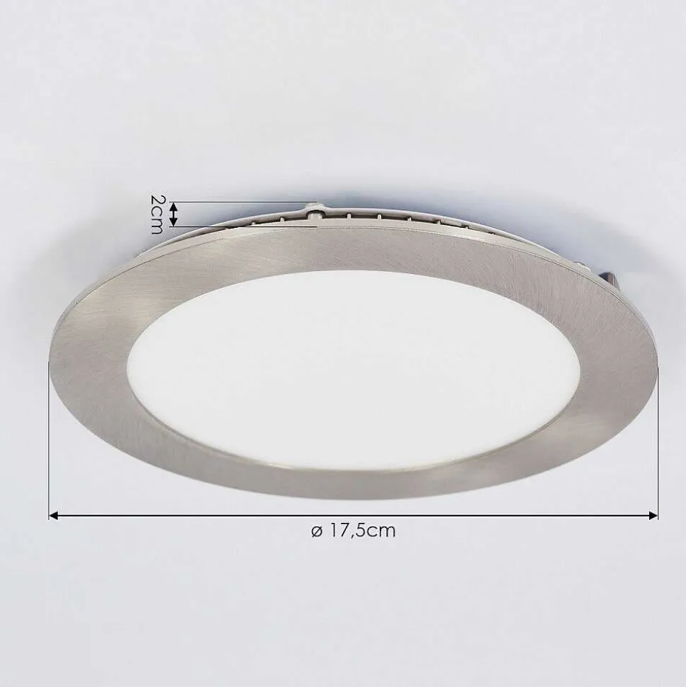 Spot Encastrable Finsrud Led Nickel Mat, 1 Lumiere