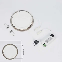 Spot Encastrable Finsrud Led Nickel Mat, 1 Lumiere