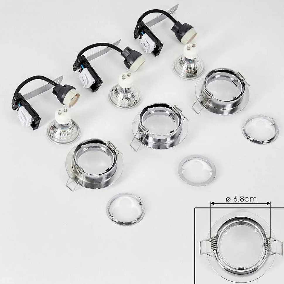 Spot Encastrable Kerrouan Led Chrome, 1 Lumiere