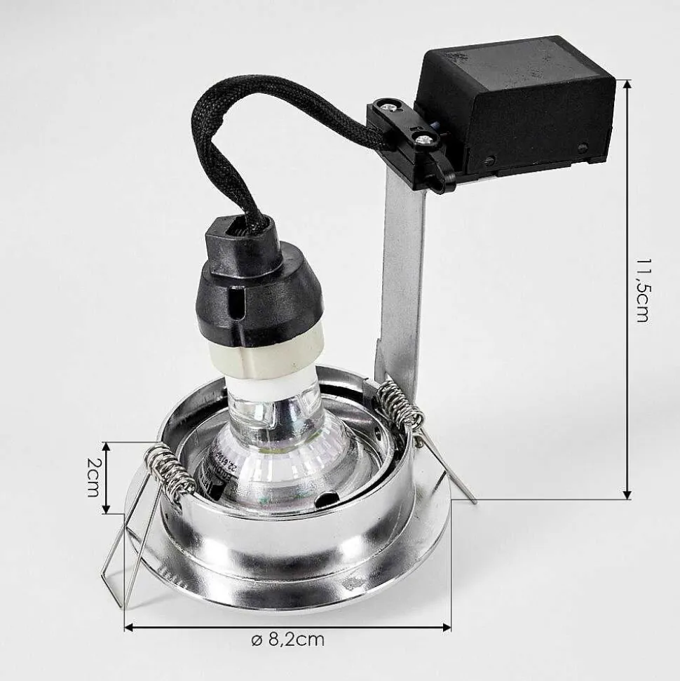 Spot Encastrable Kerrouan Led Chrome, 1 Lumiere