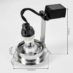 Spot Encastrable Kerrouan Led Chrome, 1 Lumiere