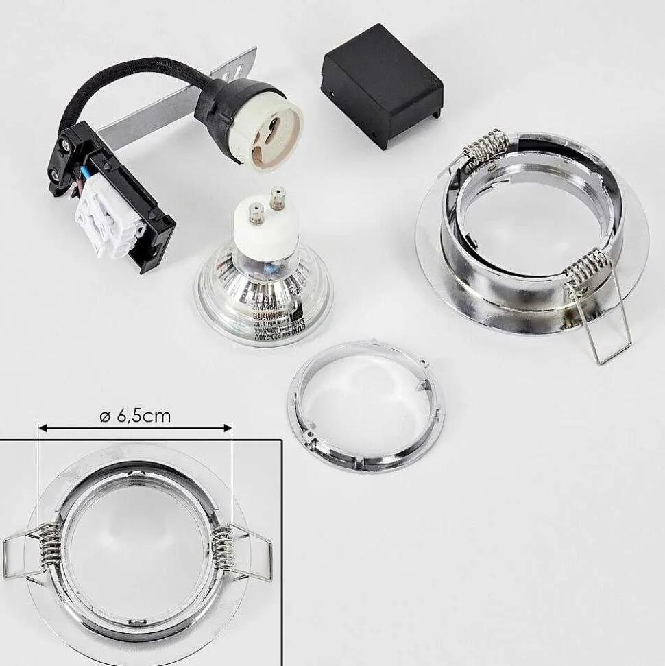 Spot Encastrable Kerrouan Led Chrome, 1 Lumiere