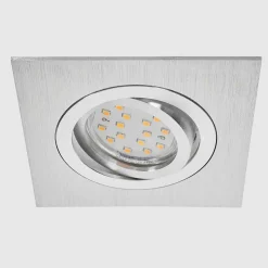 Spot Encastrable Monthois Led Chrome, Nickel Mat, 1 Lumiere