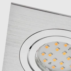 Spot Encastrable Monthois Led Chrome, Nickel Mat, 1 Lumiere
