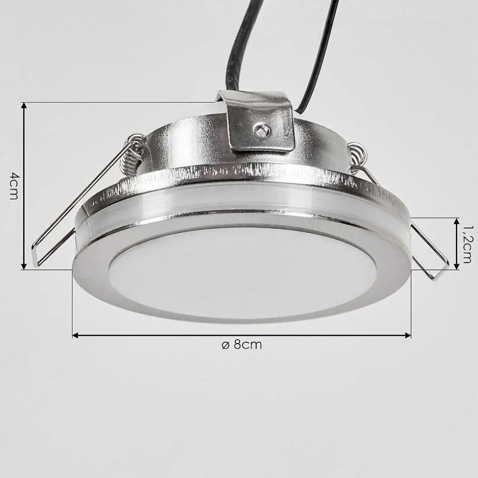 Spot Encastrable Percoq Led Nickel Mat, 1 Lumiere