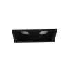 Spot Encastrable Trio Kenai Led Noir, 2 Lumieres