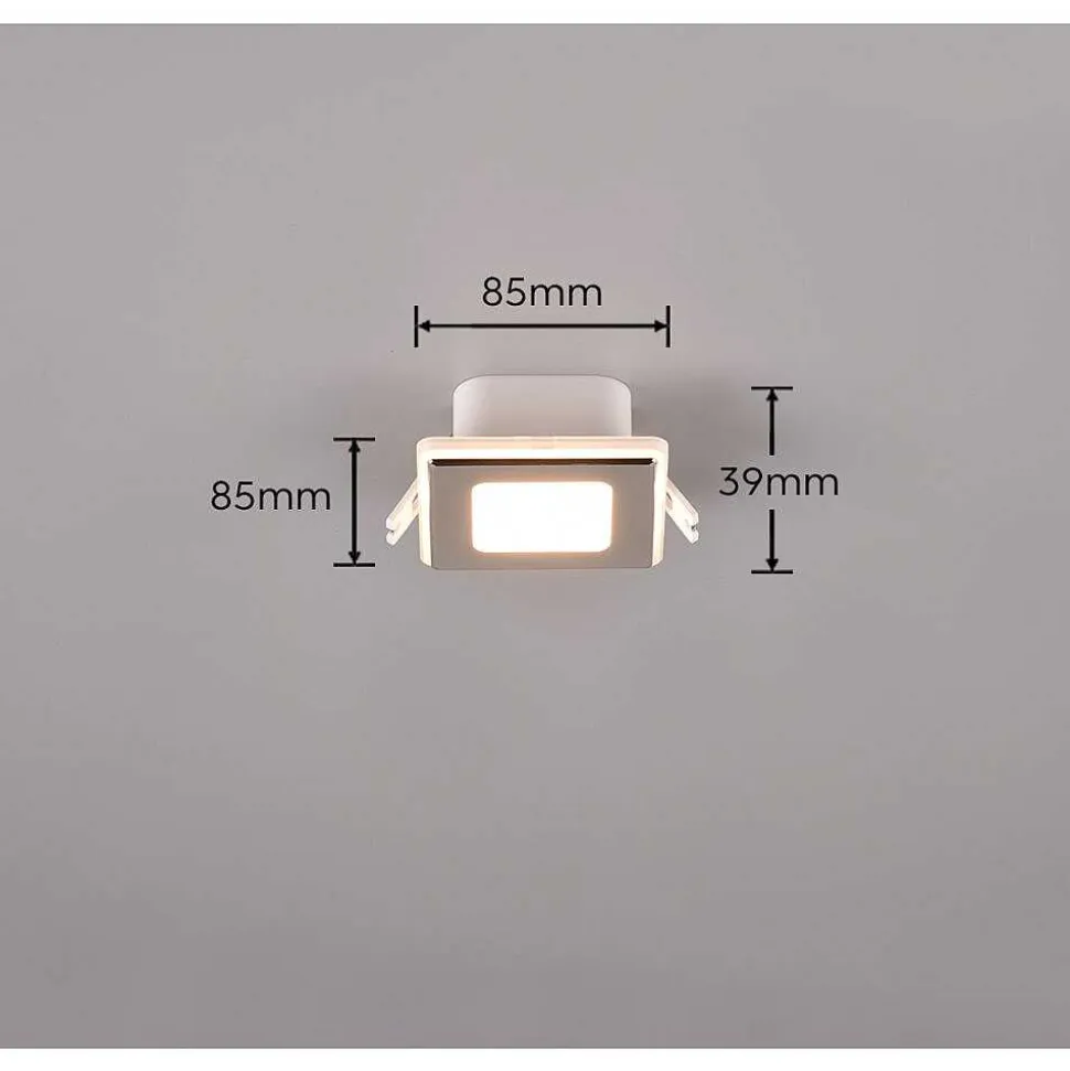 Spot Encastrable Trio Nimbus Led Chrome, 1 Lumiere