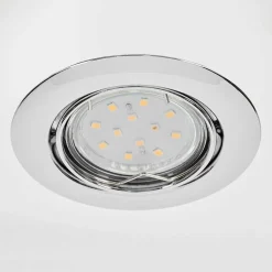 Spot Encastrable Vibersviller Led Chrome, 1 Lumiere