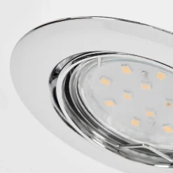 Spot Encastrable Vibersviller Led Chrome, 1 Lumiere