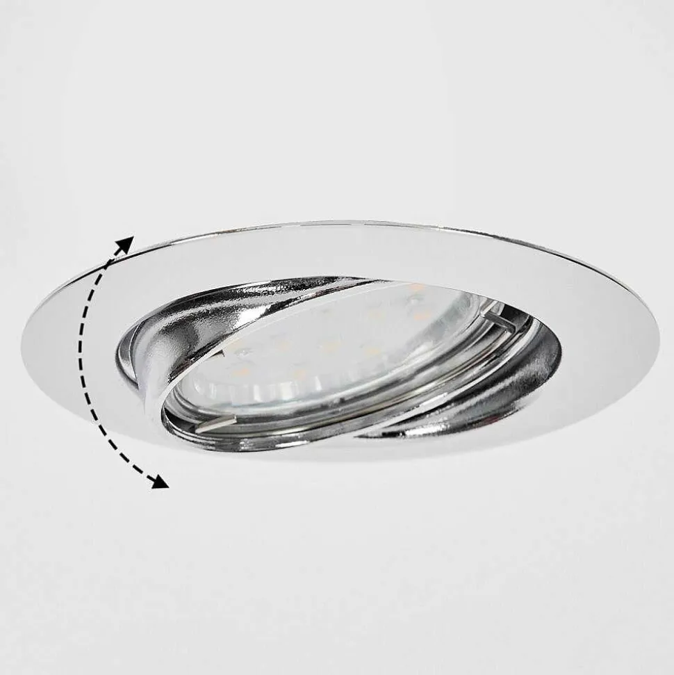 Spot Encastrable Vibersviller Led Chrome, 1 Lumiere