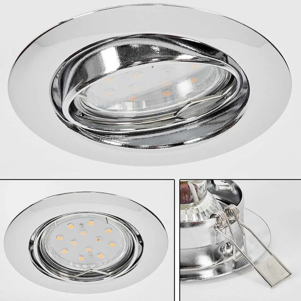 Spot Encastrable Vibersviller Led Chrome, 1 Lumiere