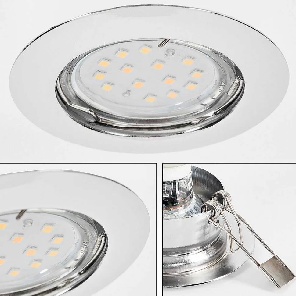 Spot Encastrable Vibersviller Led Chrome, 1 Lumiere
