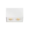 Spot Lucide Tube Blanc, 2 Lumieres