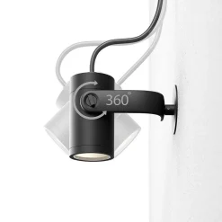 Spot, Set D'Extension Philips Hue Ambiance White & Color Waca Lily Led Noir, 1 Lumiere, Changeur De Couleurs