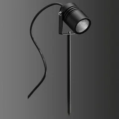 Spot Sur Pieu Lcd Typ 5018 Led Noir, 1 Lumiere