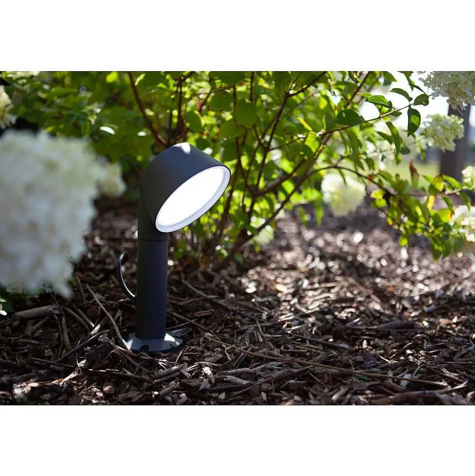Spot Sur Pieu Lutec Dakota Led Anthracite, 1 Lumiere