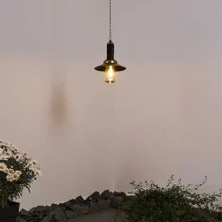 Suspension Anaheim Led Cuivre, Noir, 1 Lumiere