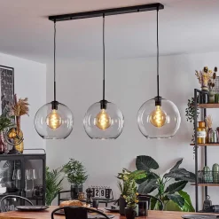 Suspension Boules 30 Cm Koyoto Clair, 3 Lumieres