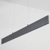 Suspension Brun Led Anthracite, 2 Lumieres, Telecommandes