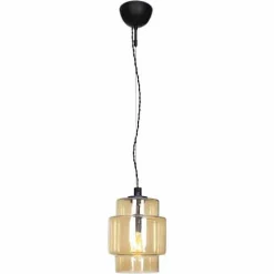 Suspension By Rydens Ebbot Noir, 1 Lumiere