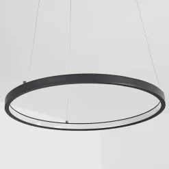 Suspension Calcium Led Noir, 1 Lumiere